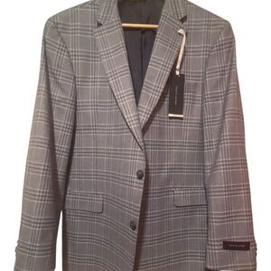 Tommy Hilfiger Charcoal Plaid Blazer